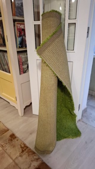 Alfombra Ikea Verde HAMPEN 133x195 cm