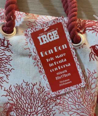 Borsa mare IRGE+ telo fouta-Bolso de playa +Toalla