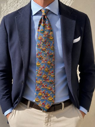 Corbata Loewe Seda Vintage Las Meninas