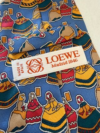 Corbata Loewe Seda Vintage Las Meninas