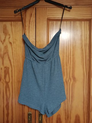 Mono corto azul sin tirantes