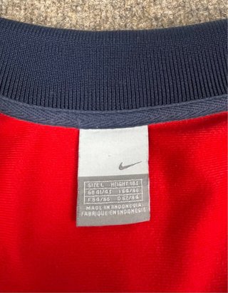 Chaqueta Nike Vintage Roja y Azul Marino Y2K 2000s