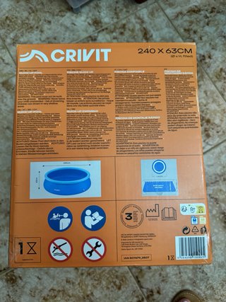 Piscina Hinchable CRIVIT 240x63cm sin estrenar