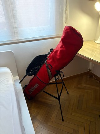 SET DE 16 PALOS DE HOLF + BOLSA WILSON Y TEES.
