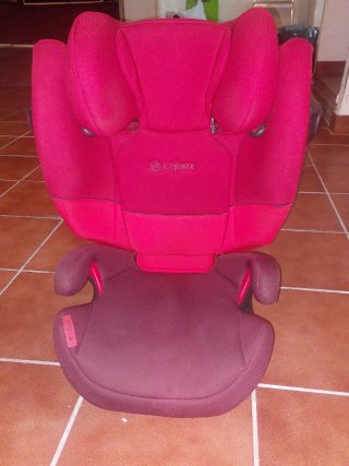 Silla coche grupo 2/3 Isofix roja