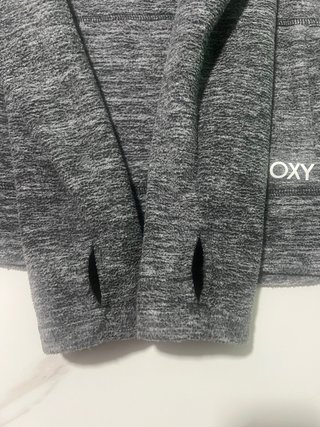 Sudadera Roxy cuello alto gris Talla M