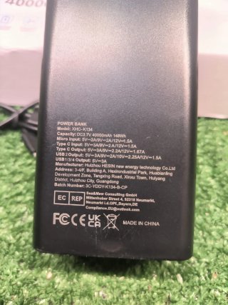 Cargador Portátil K134 40000mAh con Cables