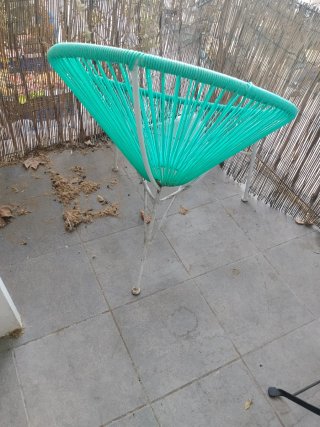 Silla exterior verde