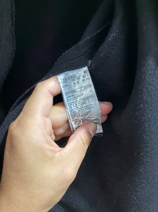 Chaqueta Sisley Negra Talla M