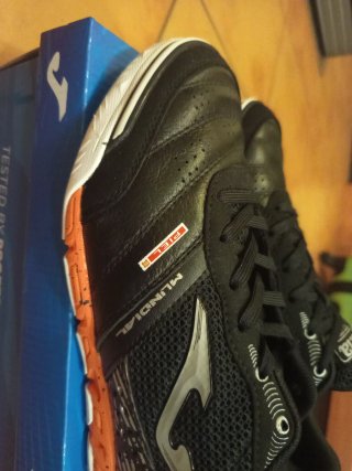 Zapatillas Joma Mundial 2501 Indoor Negras Naranja