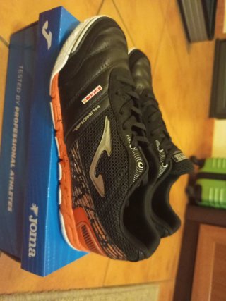 Zapatillas Joma Mundial 2501 Indoor Negras Naranja