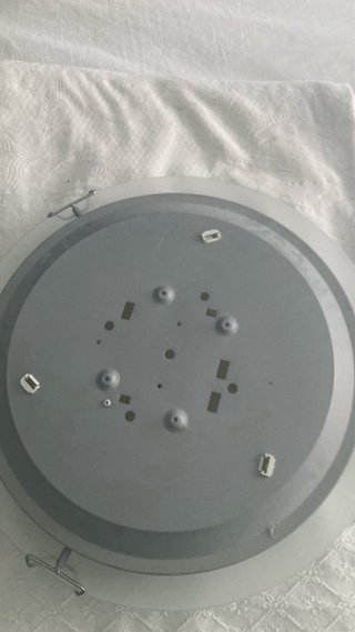 Plafón de techo cristal y metal