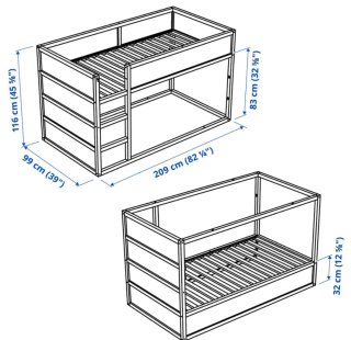 Cama Kura de Ikea