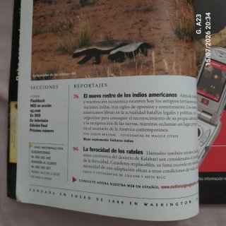 Revista de National Geographic. Septiembre de 2004