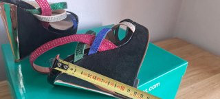 Scarpe col tacco multicolor da donna