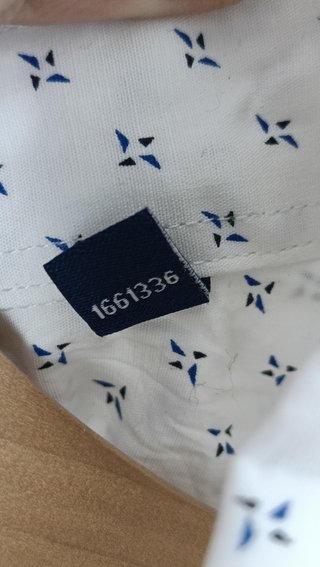 Camisa Nautica manga corta estampada Color Blanco.