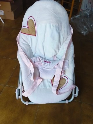 Mecedora/Balancín bebé Brevi rosa