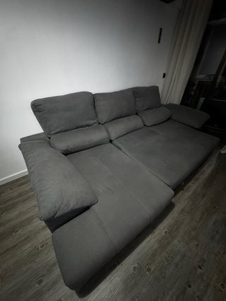 Sofá modular gris tela Mondo Convenienza