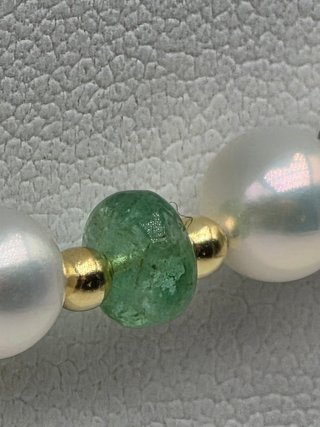 Collana perle Akoya oro 18 kt
