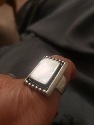 Anillo Plata y Nácar