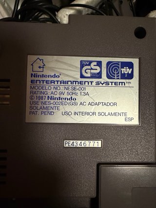 Nintendo Entertainment System (NES) Caja