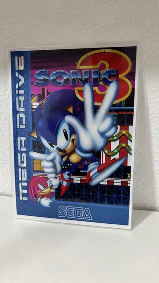 Póster plastificado Sonic 3 Mega Drive SEGA