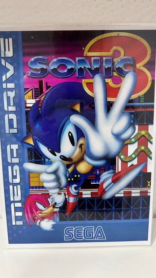 Póster plastificado Sonic 3 Mega Drive SEGA