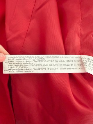 Blazer Rojo Stradivarius Talla S Manga 3/4