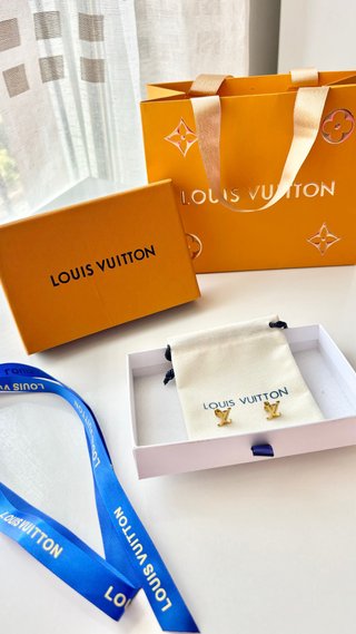 Orecchini Louis Vuitton LV Dorato