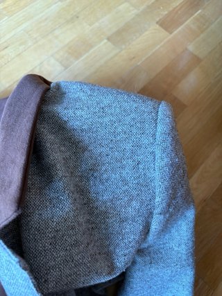 Blazer Vintage Años 70 Jaspeado Marron Gris