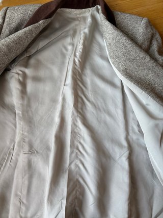 Blazer Vintage Años 70 Jaspeado Marron Gris