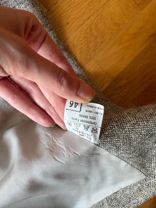 Blazer Vintage Años 70 Jaspeado Marron Gris