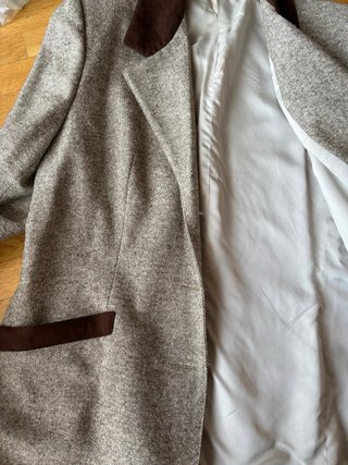 Blazer Vintage Años 70 Jaspeado Marron Gris