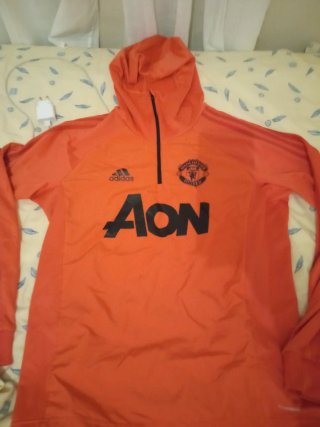 Chándal Manchester United Adidas Naranja/Negro