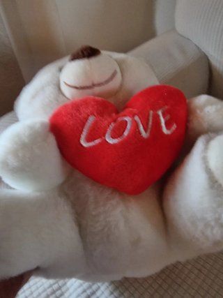 Coppia Orsetti Peluche Cuore LOVE