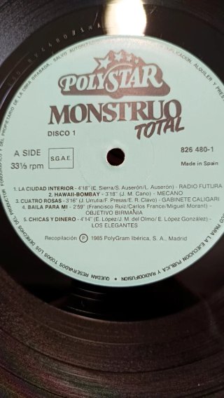 Vinilo Doble Monstruo Total (1985) NM/NM Impecable