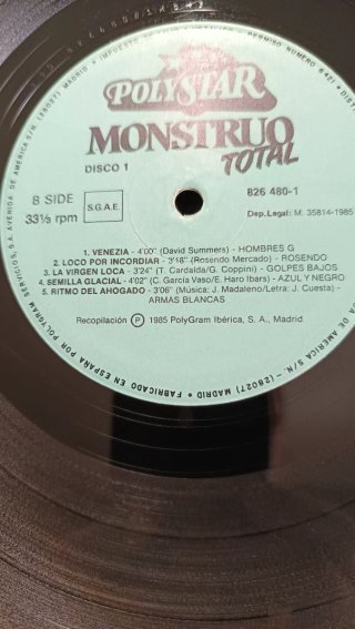 Vinilo Doble Monstruo Total (1985) NM/NM Impecable