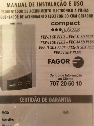 Calentador Fagor Blanco