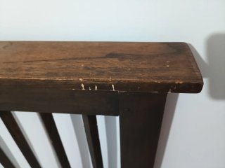 Cabecero de cama matrimonio de madera oscuro