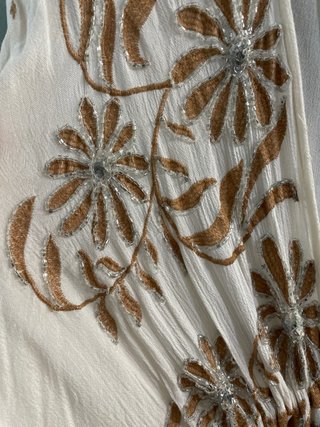 Kaftán Boho Beige y Dorado
