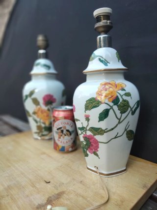 Lampada Tibor CH Hispania Manises Vintage Ceramica