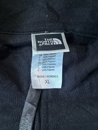 Black vintage quarter zip The North Face polartec