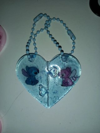 Llaveros Corazón Disney Mickey Minnie Stitch