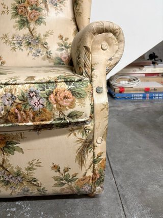 Butaca clásica floral