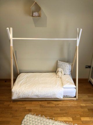 Cama Tipi Infantil con Colchón 140x70