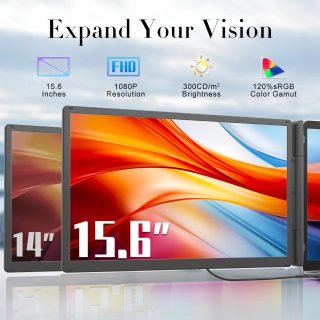 Extensor triple pantalla 15.6 portátil