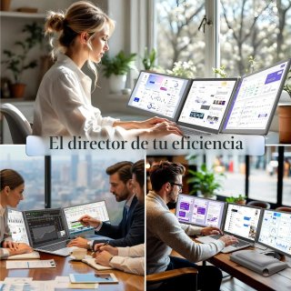 Extensor triple pantalla 15.6 portátil