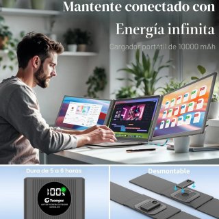 Extensor triple pantalla 15.6 portátil