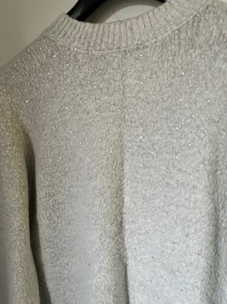 Jersey Sfera beige con brillo Talla S
