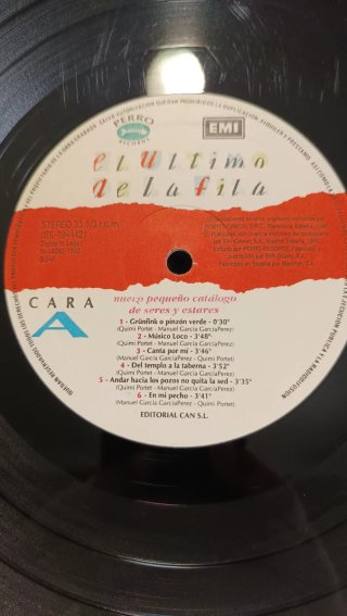 Vinilo El Último de la Fila - Nuevo Catálogo...